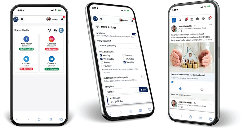 Real Estate Social Media Tool | DeltaNet Social Connector 